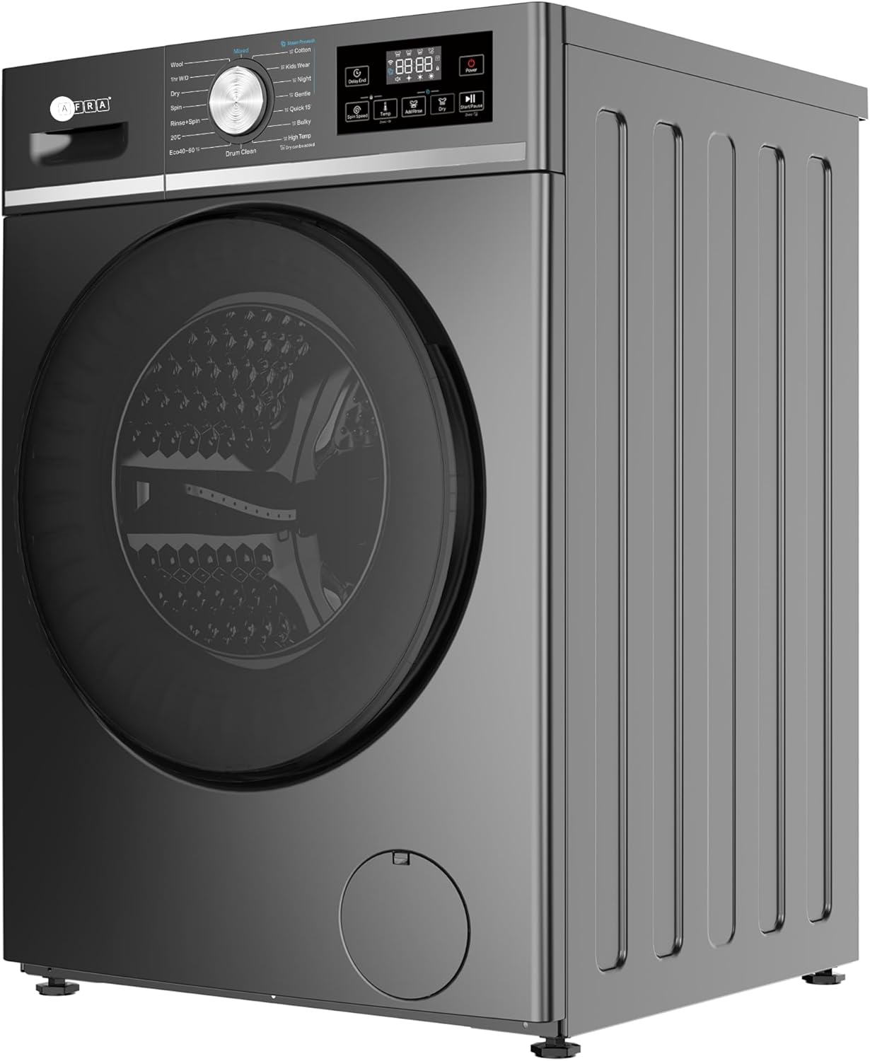 AFRA 6KG Front Load Washing Machine 1000RPM with Inverter Motor, Energy Saver Mode & Foam Removal Spray System, White – AF-0601FWMG, 1 Year Warranty