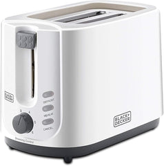 Black & Decker 750W 2 Slice Cool Touch Bread Toaster, White - ET125-B5, 2 Years Warranty
