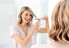 Beurer HS20 Cordless Rechargeable Hair Straightener With USB Charging Cable, 3 Fast-Heating Temperature Settings And Heat-Resistant Cover, Ideal For Travelling