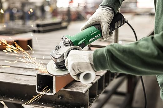 HiKOKI G13VE2WQZ Angle Grinder (1320 W, 10,000 RPM Speed, Disc Diameter: 125 mm, Brushless, Spindle Locking, Perfect Grip Circumference)