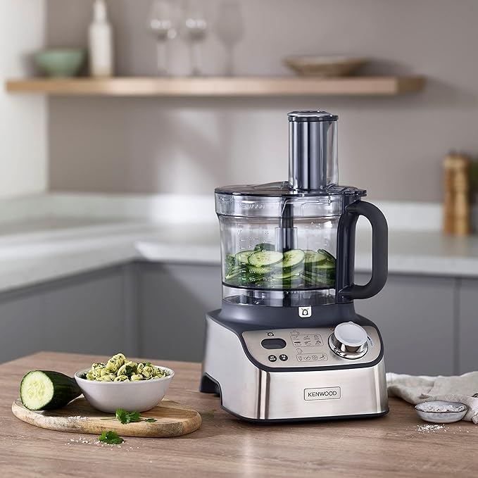 Kenwood Food Processor 1000W With Blender, Grinder Mill, Dual Metal Whisk, Dough Maker, CitrUS Juicer, Express Serve/Salad Kitchen Scale/Weighing Tray Fdm71.690Ss Silver