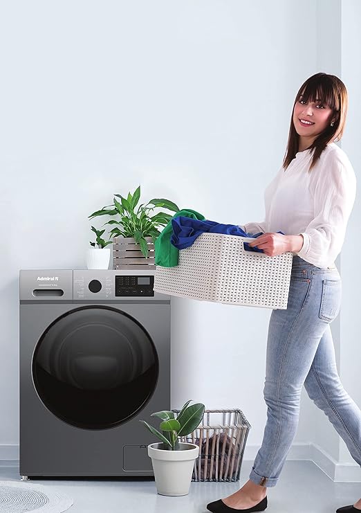 Admiral Frontload Washing Machine, Washer 7Kgs, 1200 RPM, Silver (1 Year Warranty) -2022 Year Model.