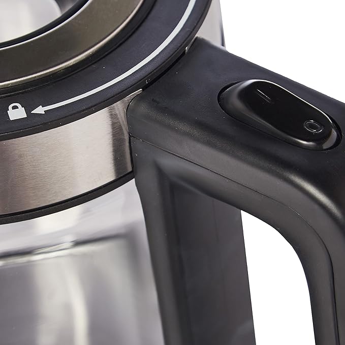 Admiral 1.7L Cordless Electric Kettle, 360 Degree Base Spin & Stainless Steel Heater, Boil Dry Protection Function, Heat Plate with LED Indicator Ring, 1 Year Warranty, ADKT170GSSH