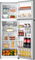 Midea 495L Gross And 338L Net Double Door Refrigerator Multi-Air Flow Technology, Equipped With Smart Sensor, Electronic Control, Inverter Quattro, Active-C Fresh, Smart Cooling, Silver MDRT495MTE46AE