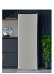 GEEPAS 270 L Upright Freezer Inverter Compressor | No Frost, Fast Cooling, Reversible Door, Stainless Steel | Multi Airflow , Reversible Door | Super Freeze Function, Door Open Alarm 140 W GRFU2706XHN Silver