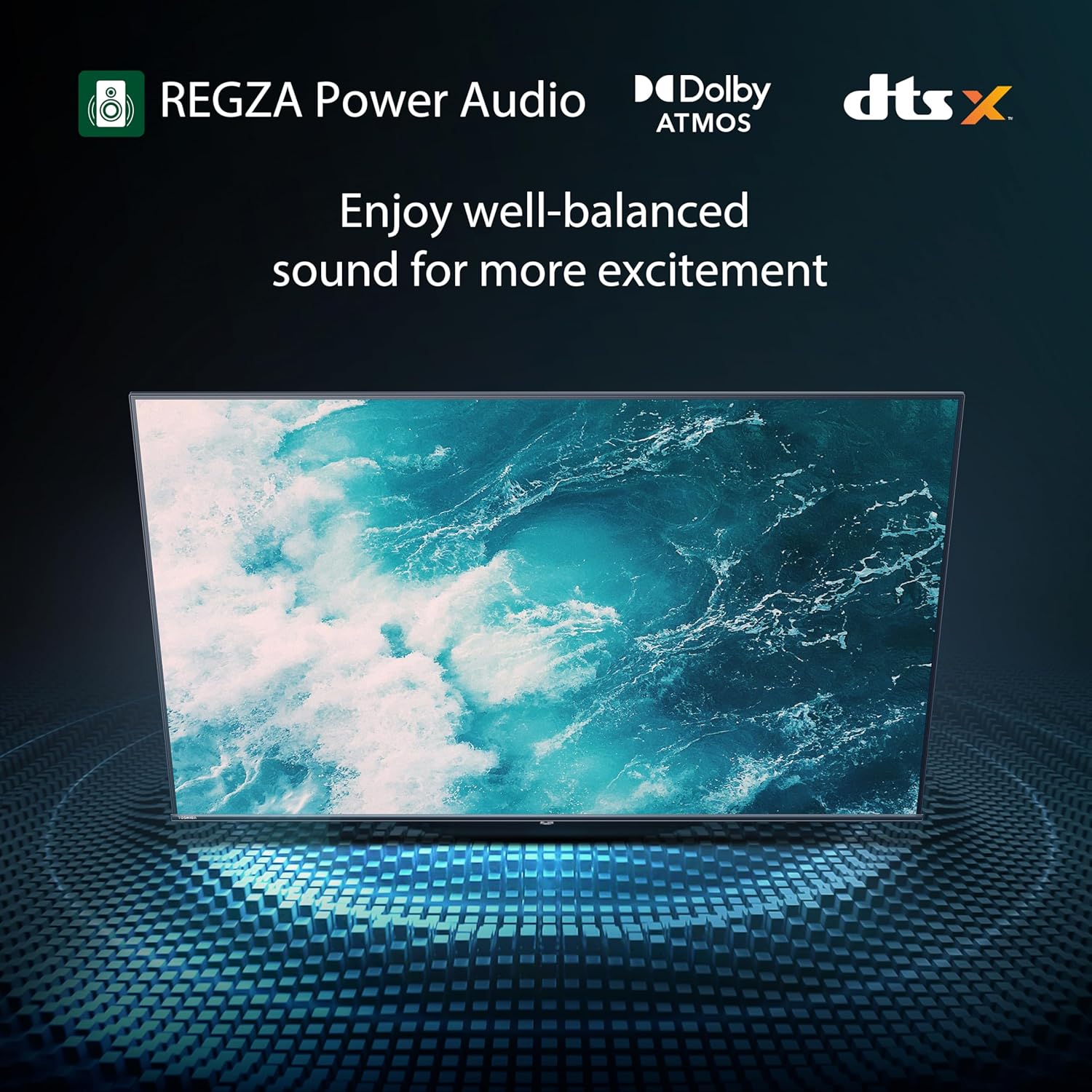 Toshiba 55 inch UHD Smart TV C350N -, AI 4K Upscaling, REGZA Power Audio, Ultimate Motion, Sports Mode, DTS X, Game Mode, Dolby Vision Atmos (2024 Model)