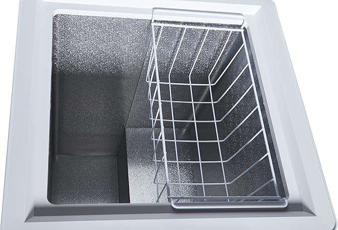 Admiral Chest Freezer (ADCF125WE) with gross capacity 125L, Net Capacity 98L, Outsider Condenser, Tropical Type, Lock and Key, with Lamp,White(1 YEAR WARRANTY).