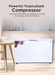 Admiral 545 L Chest Freezer – Ultra‑Quiet, Energy‑Efficient Deep Freezer with Fast Freezing Compressor, Tropical‑Climate Ready, Eco‑Friendly R600a Refrigerant, Lockable Lid & Interior Lamp – White 545 L ADCF545WE White