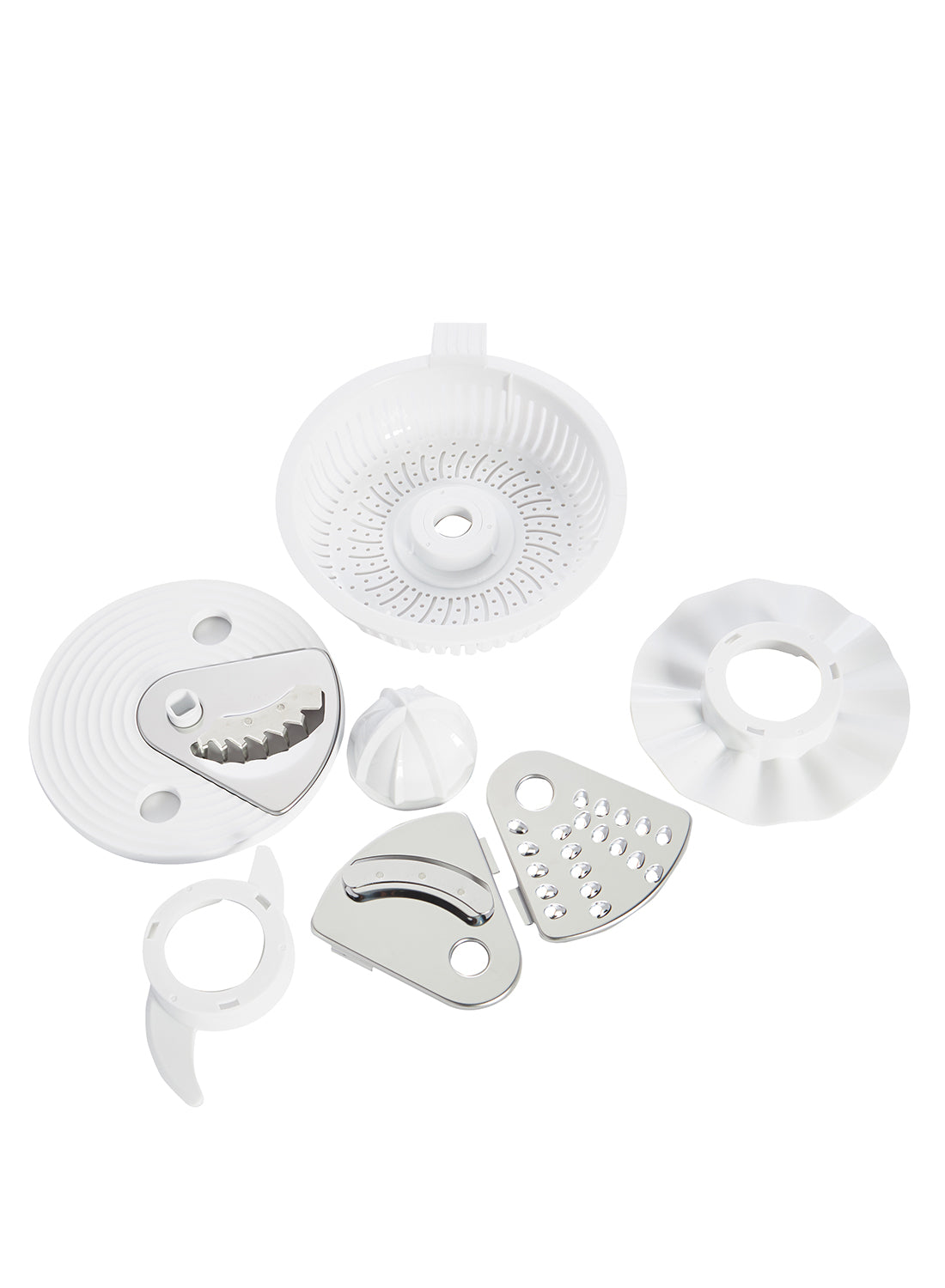 Admiral 1.5L Food Processor with 800W Motor, Multi-Function Shredding, Slicing, Kneading, Whisking, Juicing & Blending – Model ADFP9081 (White)