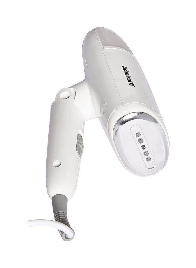 Admiral Portable Garment Steamer, 1200W Power, 100ml Water Tank, Fast Heat-Up, Compact Travel Design – White  ADGS1210P