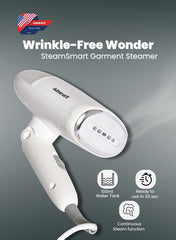 Admiral Portable Garment Steamer, 1200W Power, 100ml Water Tank, Fast Heat-Up, Compact Travel Design – White  ADGS1210P