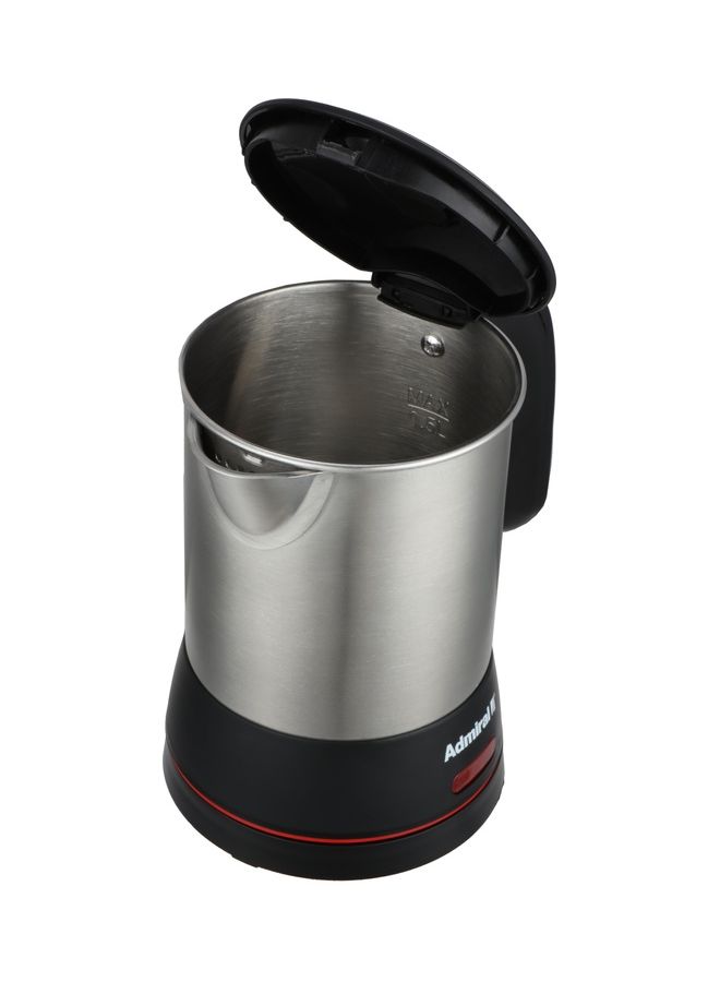 Admiral 0.5L Stainless Steel Heater, Manual Lid, Compact Design, 220-240V, 220W, 1-Year Warranty – Model ADKT170GSS1 (Silver)