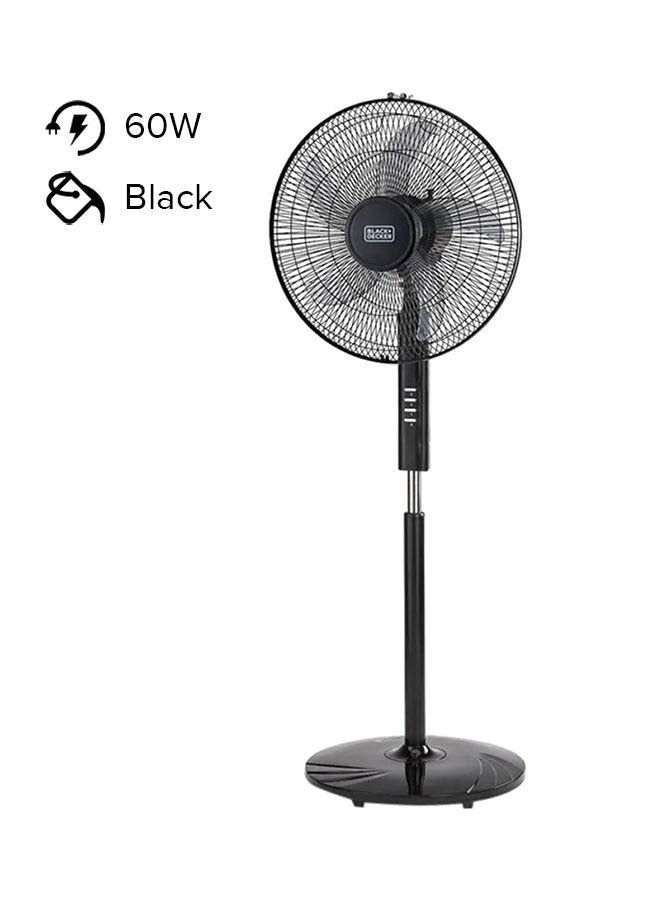 60W Stand Fan 16 Inch Diameter, 90° Wide Swing 3 Speeds Plus Modes And 5AS Blade, For The Perfect Temperature