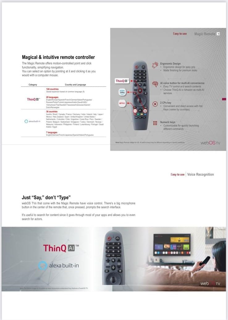 100-Inch 4K UHD QLED Edgeless Smart TV – WebOS with ThinQ AI, Dolby Audio, Quad-Core Processor, Voice Control, Wi-Fi, Frameless Design – Model LT100QW524M