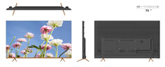 Gratus 75-Inch 4K UHD Edgeless Smart LED TV – WebOS with ThinQ AI, Quad-Core Processor, Dolby Audio, Voice Control, Dual HDMI/USB, Frameless Design – Model LT75W4K23H