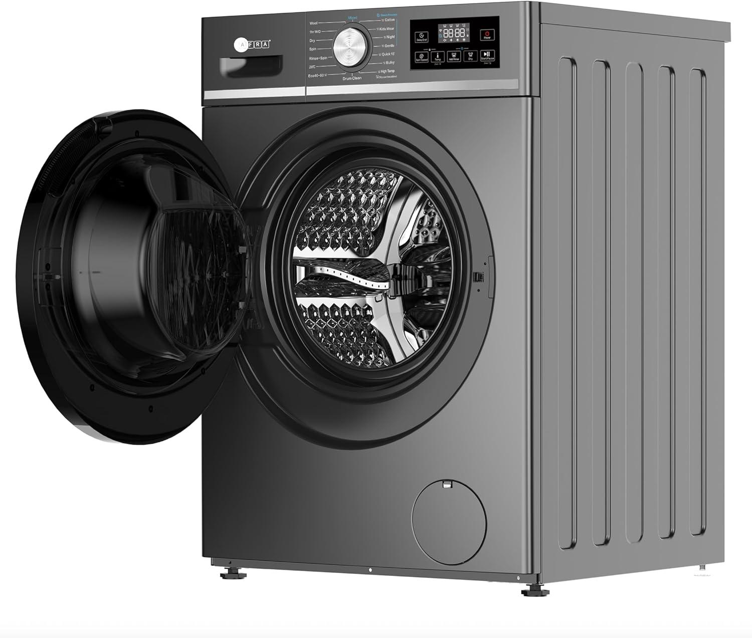 AFRA 6KG Front Load Washing Machine 1000RPM with Inverter Motor, Energy Saver Mode & Foam Removal Spray System, White – AF-0601FWMG, 1 Year Warranty