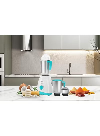 Havells Aspro Neo 500 W Mixer Grinder– 3 Stainless Steel Jars (1.5 L, 1.5 L, 0.4 L), ACS Cooling, Overload Protector