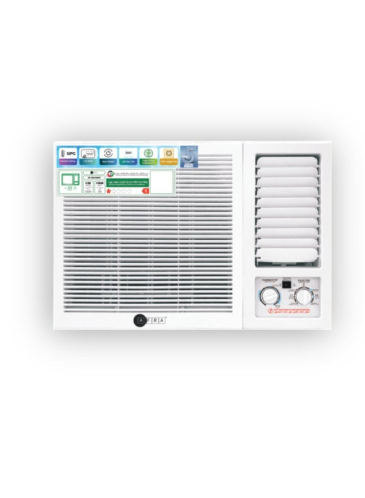 AFRA 2.0 Ton Window Air Conditioner Cooling Only Rotary R410a T3, 5 Year Compressor Warranty AF-2400WAWT White