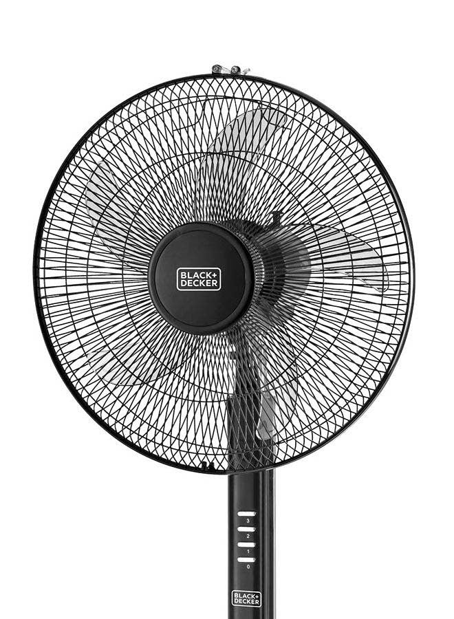 60W Stand Fan 16 Inch Diameter, 90° Wide Swing 3 Speeds Plus Modes And 5AS Blade, For The Perfect Temperature