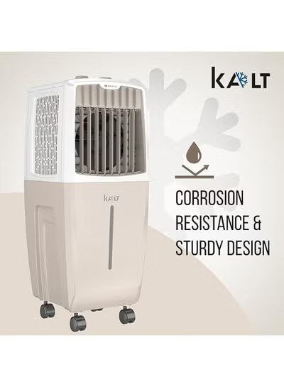Havells Kalt 24 L Personal Air Cooler – White & Champagne Gold, 3‑Speed, Auto Swing, Honeycomb Pads