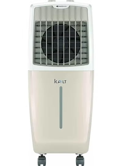 Havells Kalt 24 L Personal Air Cooler – White & Champagne Gold, 3‑Speed, Auto Swing, Honeycomb Pads