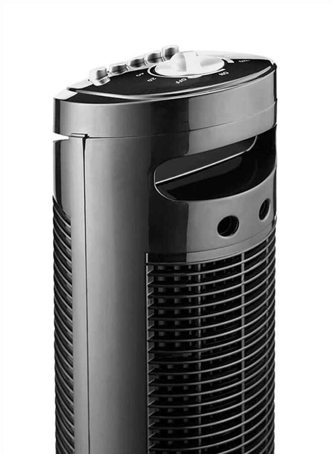 Black&Decker Tower Fan with 3 Speed Settings, 50W 65° Oscillation, Quiet Operation, Portable Design with Carry Handle, 120-Min Timer, Adjustable Airflow for Home or Travel